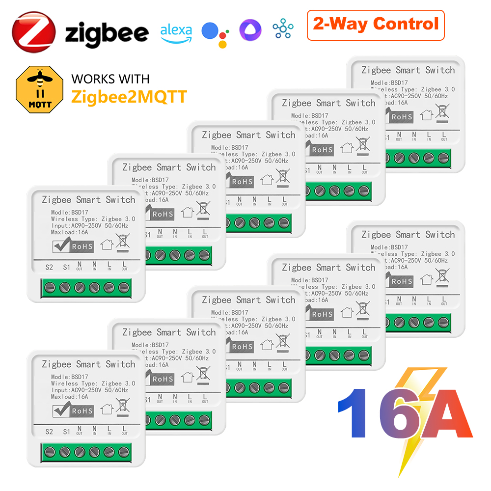 Smart Home Automation Diy - 16A ZigBee3.0 slimme lichtschakelaar, domotica mini