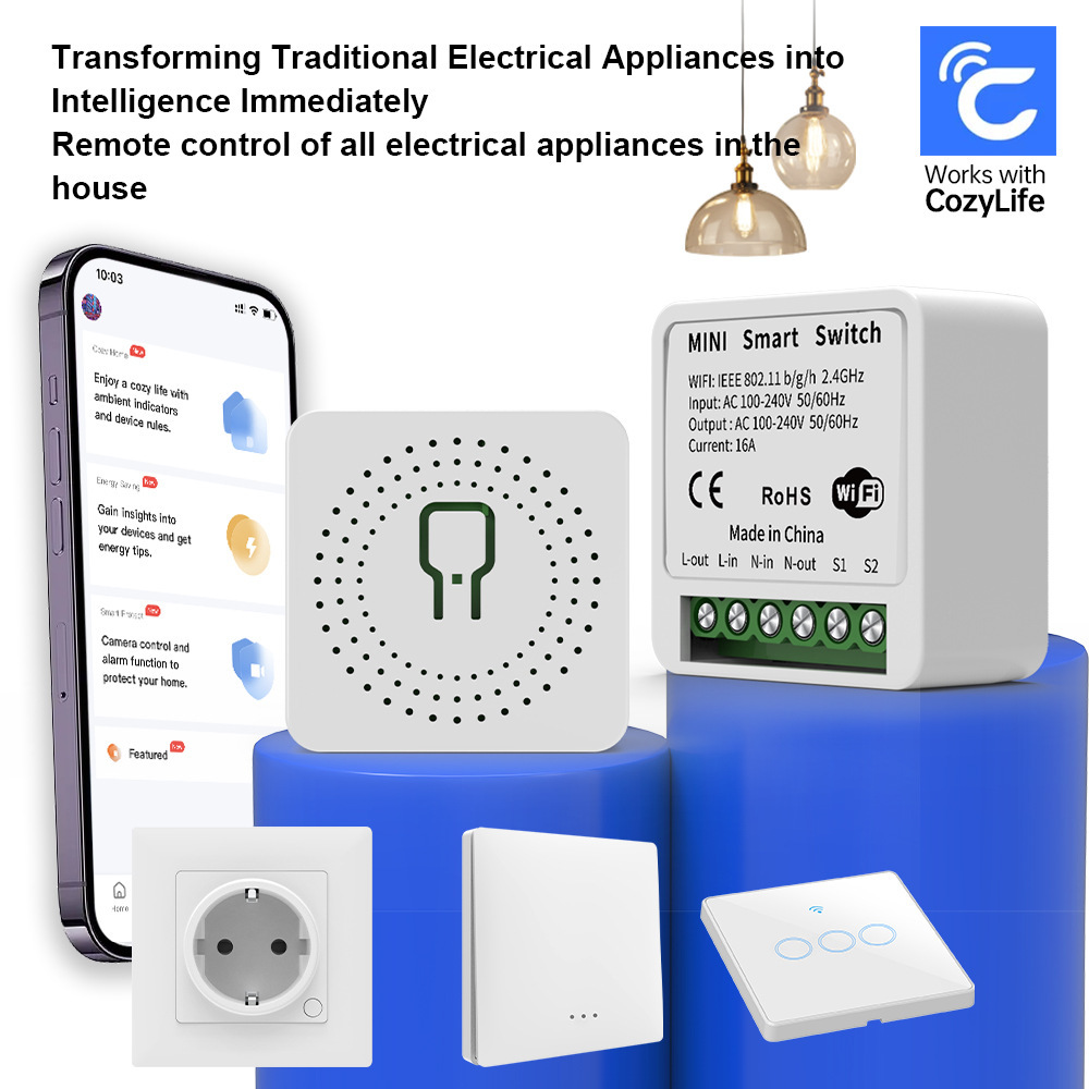 Diy Smart Home Automation Devices - Smart Home WiFi Relaismodule 16A Mini