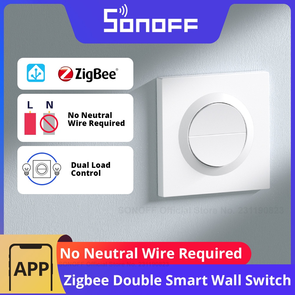 Sonoff Basic Switch - SONOFF Orb-ZBW2L Zigbee 2-voudige slimme wandschakelaar
