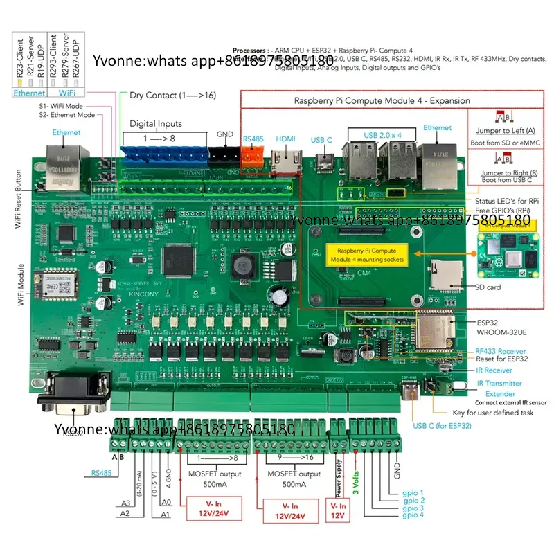 KC868-Server Ethernet Wifi RS2 - Diy Home Automation Server recensie en prijs