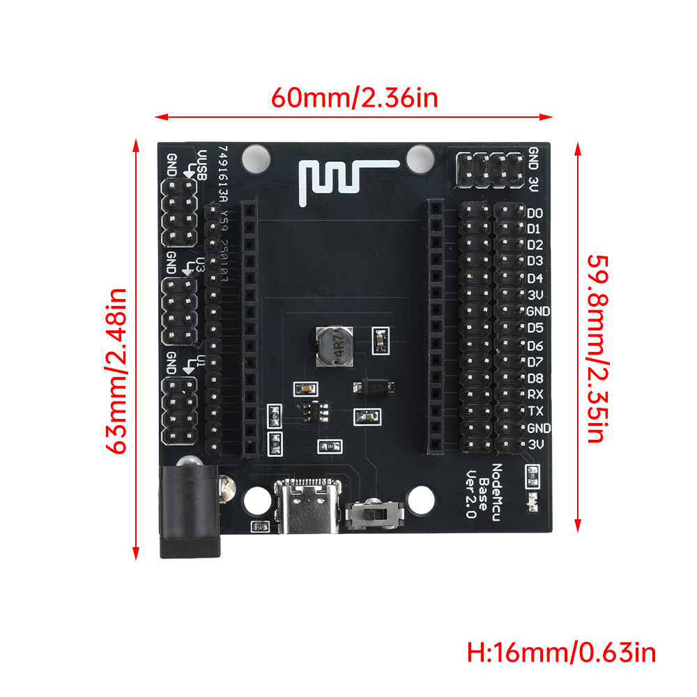 NodeMcu Base ESP8266 Testen DI - Esp8266 Nodemcu Board recensie en prijs