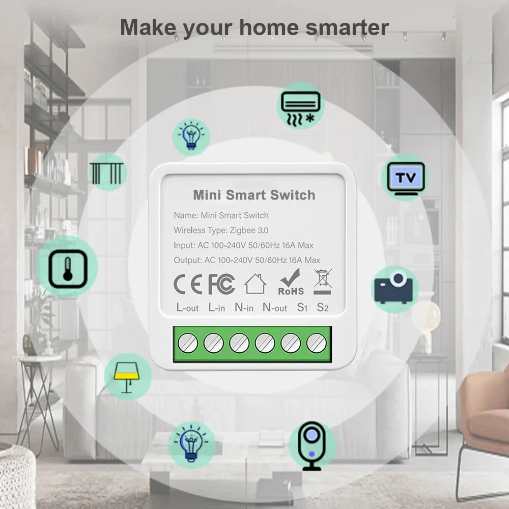 Mini WIFI Zigbee3.0 Smart Swit - Smart Home Automation Diy recensie en prijs