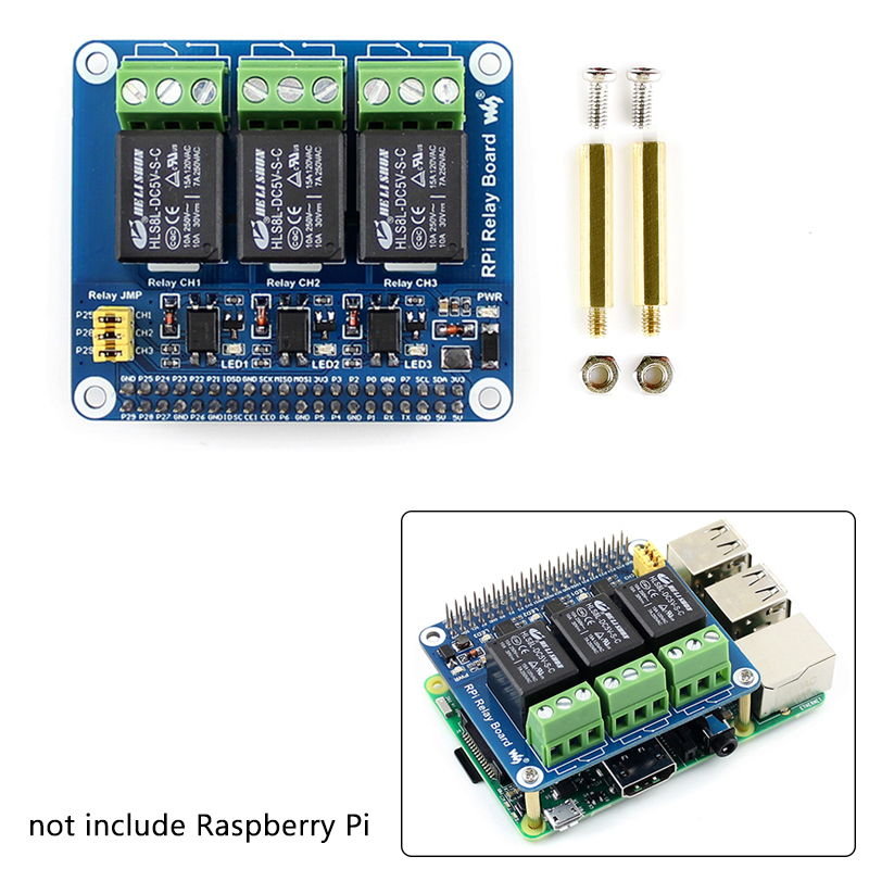 3-kanaals Relaisuitbreidingska - Home Automation Raspberry Pi recensie en prijs