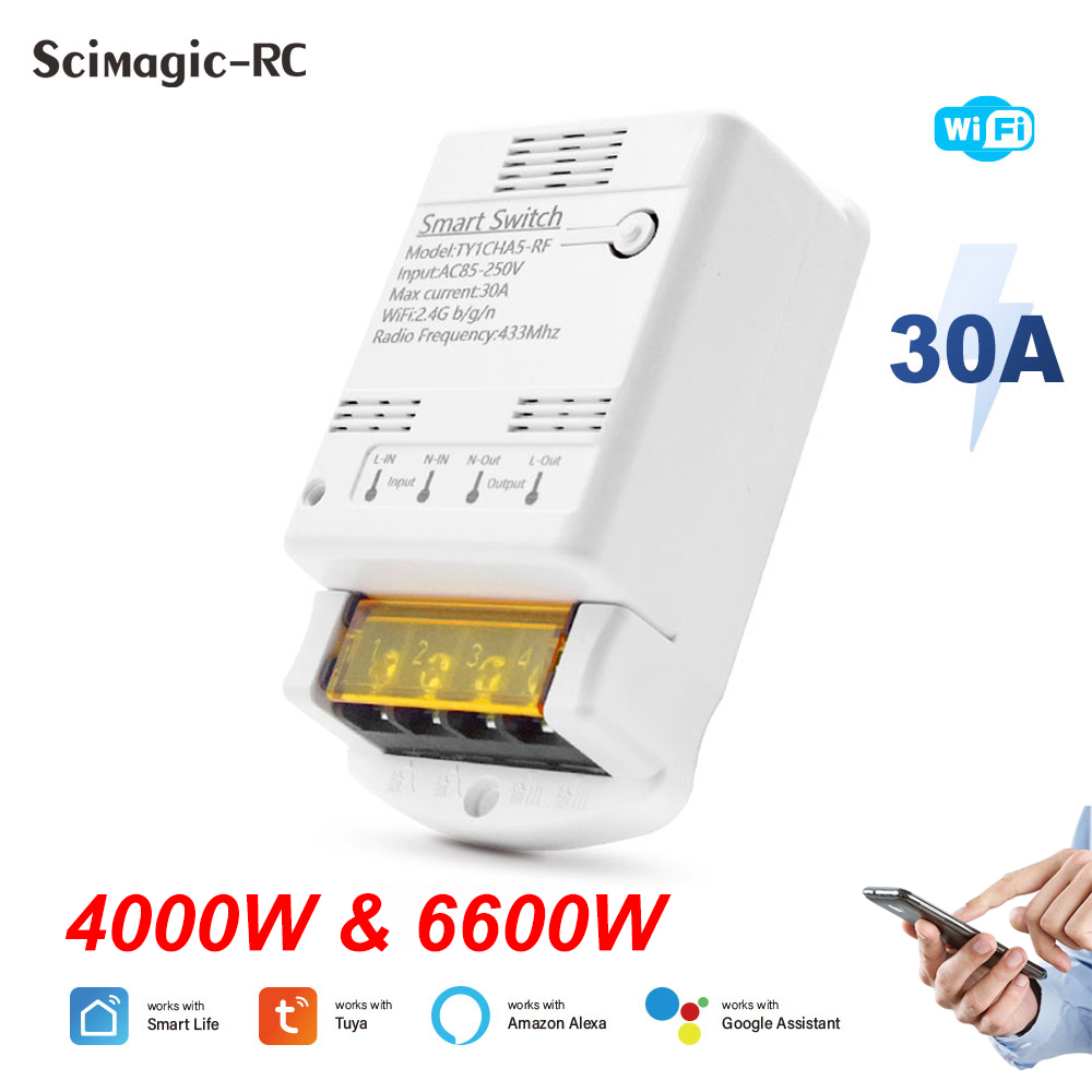 Wifi 30A 6600W 4000W Tuya Smar - Home Automation Ideas recensie en prijs