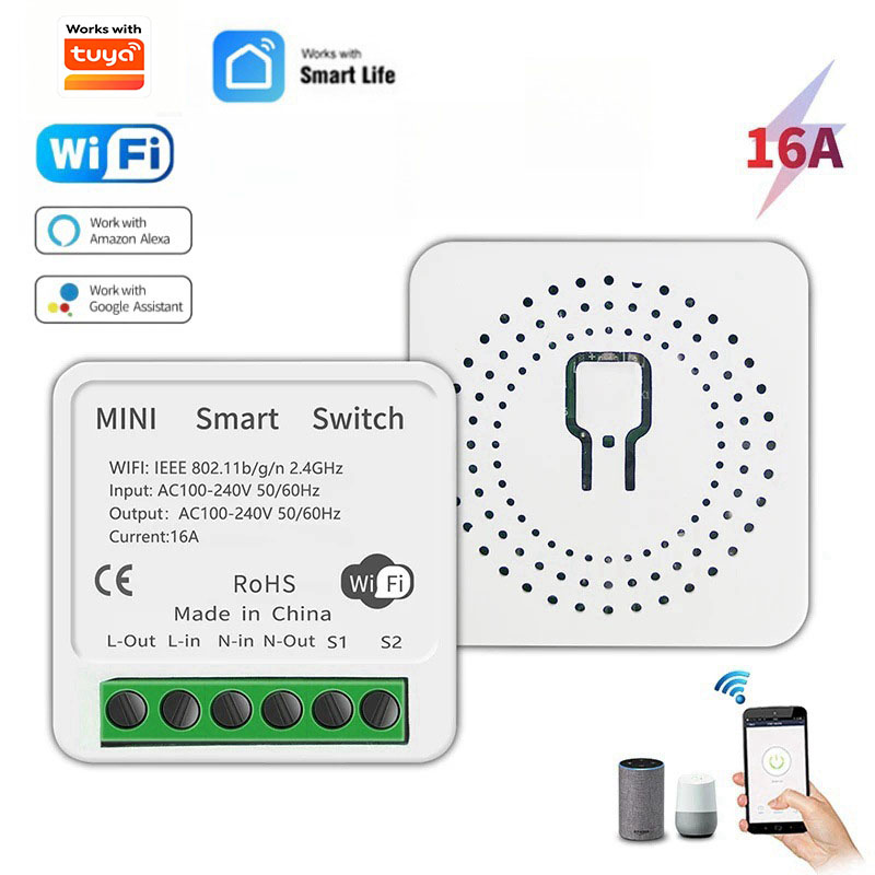 MINI 16A Wifi Schakelaar DIY 1 - Diy Home Automation Controller recensie en prijs