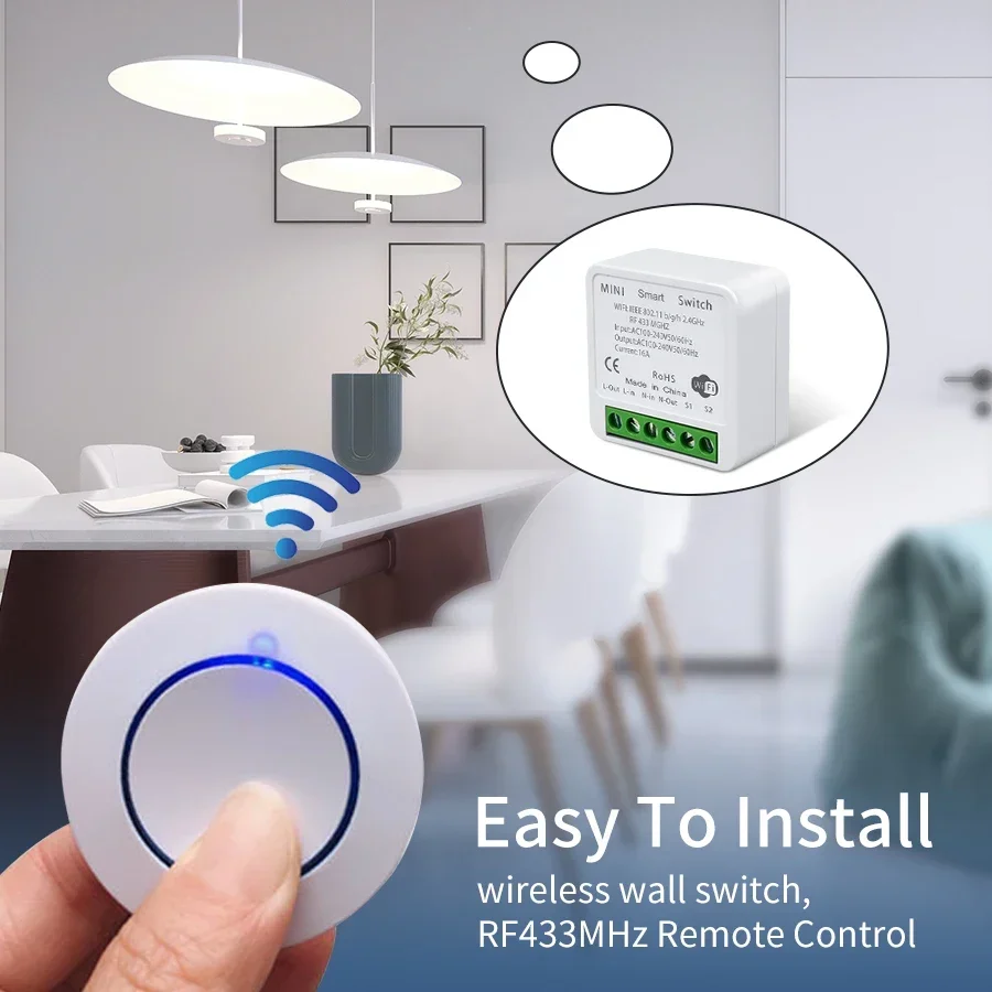 Tuya WiFi Smart Switch 16A RF4 - Sonoff Basic Switch recensie en prijs