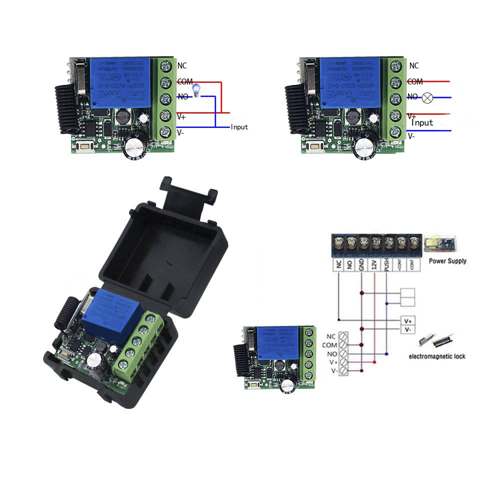 10A Relaisontvangermodule DC 1 - 433Mhz Receiver Module recensie en prijs